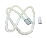 CPAP machine hose tube with connector for sleep apnea therapy