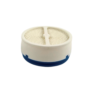 round white and blue water filter cartridge for faucet purification system