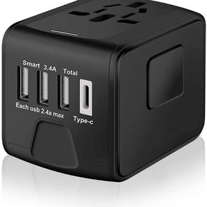 Universal Travel Adapter Plug - All-In-One