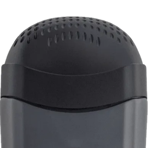 electric shaver head with perforated foil design for close shaving