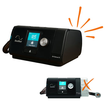 AirSense 10 with and without side cover
