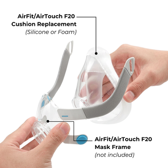 Cushion Replacement Silicone/Foam | AirFit/AirTouch F20 Full Face CPAP Mask