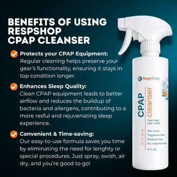CPAP Mask & Tubing Cleanser & Deodorant | 100x More Powerful Than Bleach | Safe on Skin / New Formula(12oz)