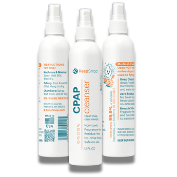 CPAP Mask & Tubing Cleanser & Deodorant | 100x More Powerful Than Bleach | Safe on Skin / New Formula(12oz)