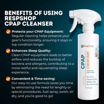 CPAP Mask & Tubing Cleanser & Deodorant | 100x More Powerful Than Bleach | Safe on Skin / New Formula(12oz)