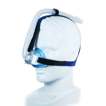 SleepNet iQ Blue CPAP Nasal CPAP Mask with Three Point Headgear