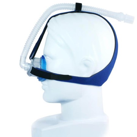 SleepNet iQ Blue CPAP Nasal CPAP Mask with Three Point Headgear